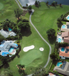 Watch out for the grass bunker behind the third green at The Club at Emerald Hills in Hollywood, Fla.