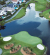 Watch out for the water on the sixth hole at The Club at Emerald Hills.